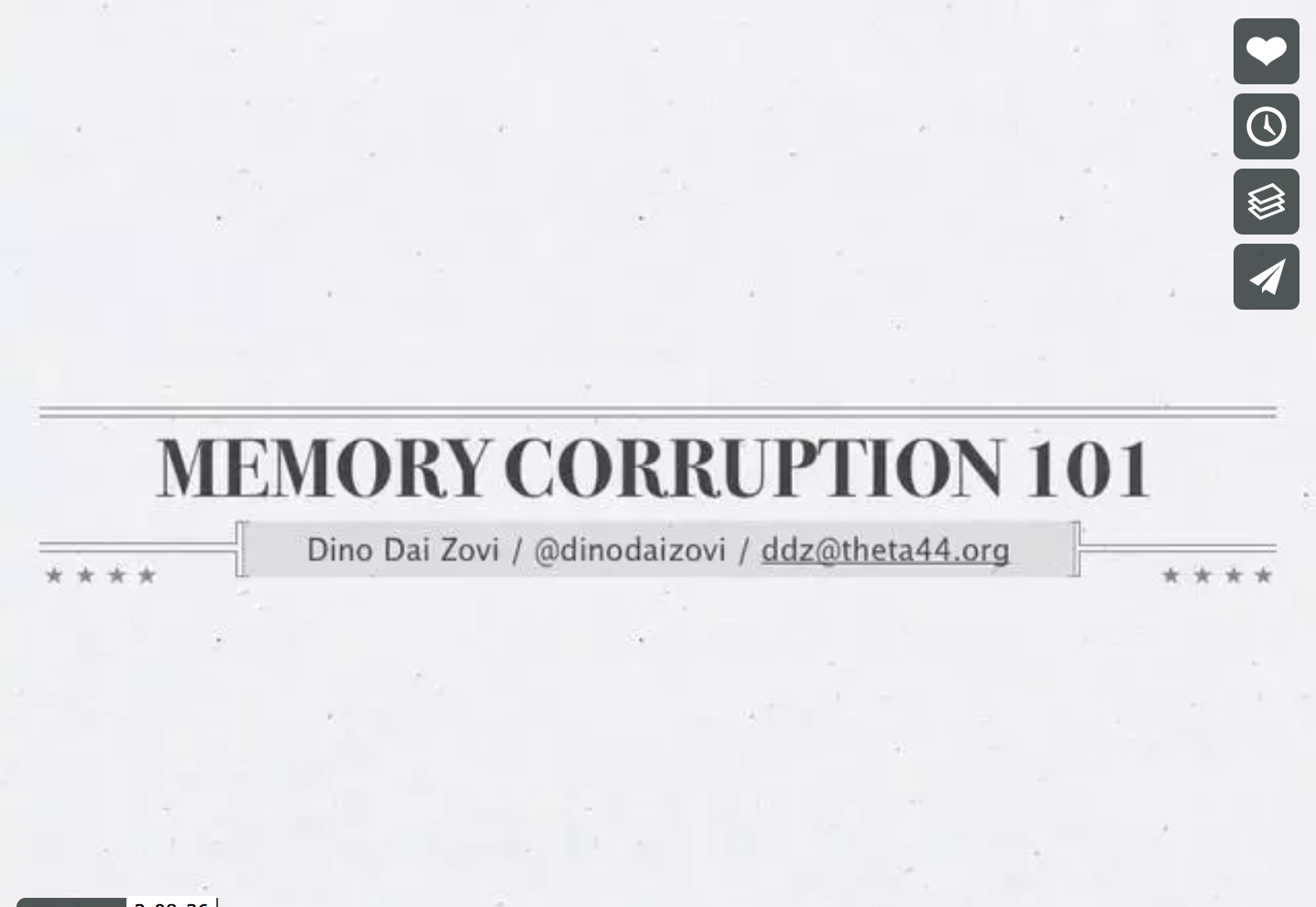Memory Corruption 1 (Video)